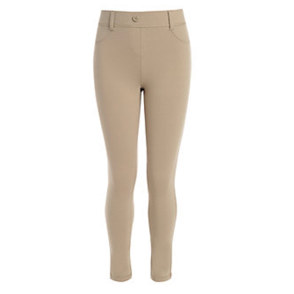 Nautica Khaki Performance Stretch Jeggings [school uniform approved] NWT